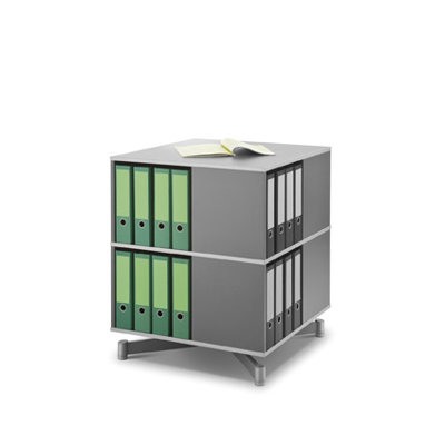 Empire Office Solutions Moll Spin and Store 2 Tier Carousel Shelving Unit
