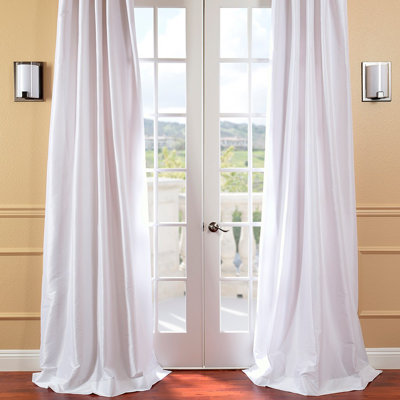 Half Price Drapes Faux Solid Taffeta Drape