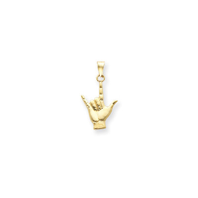 Love Sign Language Picture on Jewelryweb 14k I Love You Hand Sign Language Charm Wayfair