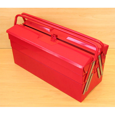 Excel Hardware 19.5" Cantilever Portable Metal Tool Box with 5 Trays