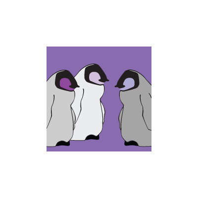 Avalisa Animal - Baby Penguins Stretched Wall Art