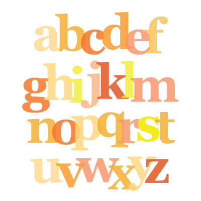 Avalisa Imagination - Letter Layers Stretched Wall Art