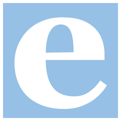 Avalisa Letter - Lower Case 'e' Stretched Wall Art