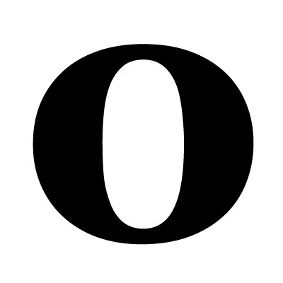 Avalisa Letter - Lower Case 'o' Stretched Wall Art
