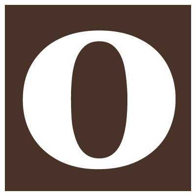 Avalisa Letter - Lower Case 'o' Stretched Wall Art