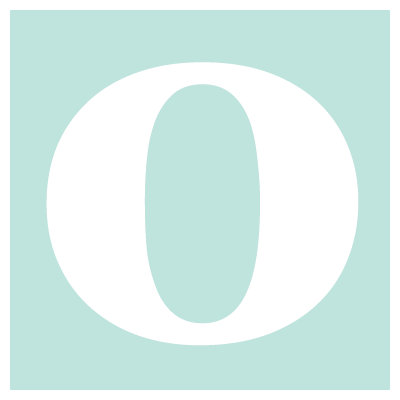 Avalisa Letter - Lower Case 'o' Stretched Wall Art