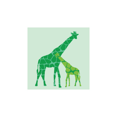 Avalisa Animal - Reticulated Giraffe Stretched Wall Art