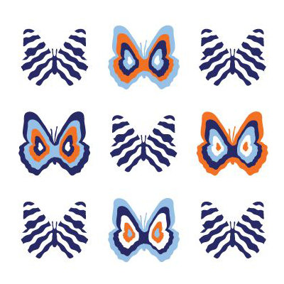 Avalisa Imagination - Butterfly Group 1 Stretched Wall Art