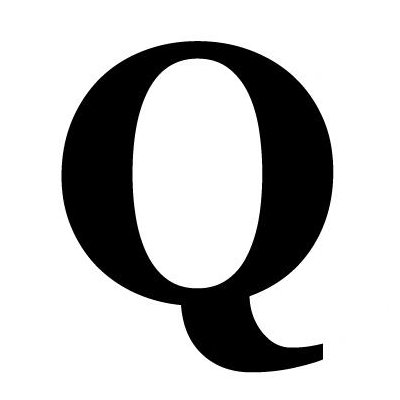 Avalisa Letter - Upper Case 'Q' Stretched Wall Art