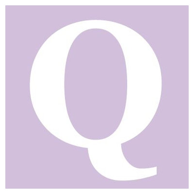 Avalisa Letter - Upper Case 'Q' Stretched Wall Art