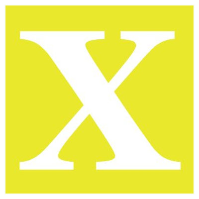 Avalisa Letter - Upper Case 'X' Stretched Wall Art