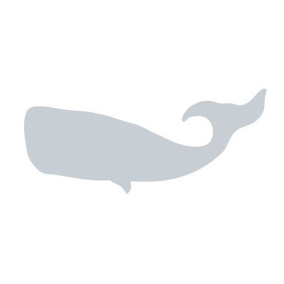 Avalisa Silhouette - Whale Stretched Wall Art
