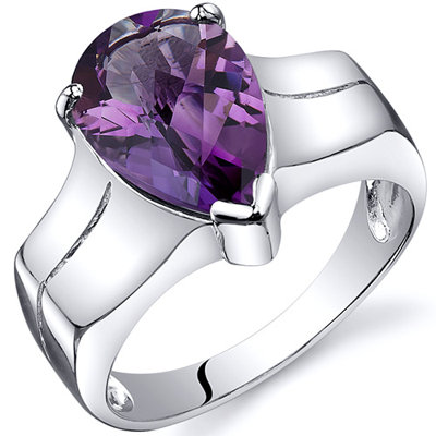 Oravo Brilliant 3.75 carats Solitaire Ring in Sterling Silver