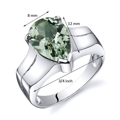 Oravo Brilliant 3.75 carats Solitaire Ring in Sterling Silver