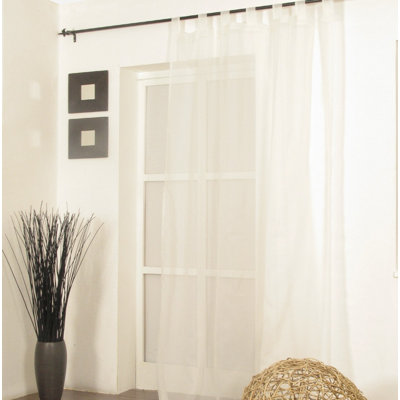Loescher Ardison Genuine Voile Tab Top Curtain