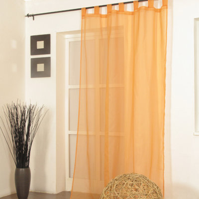 Loescher Ardison Genuine Voile Tab Top Curtain