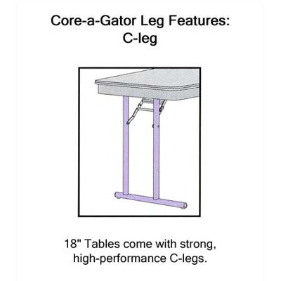 Virco 6100 Series Folding Table (18" x 96")