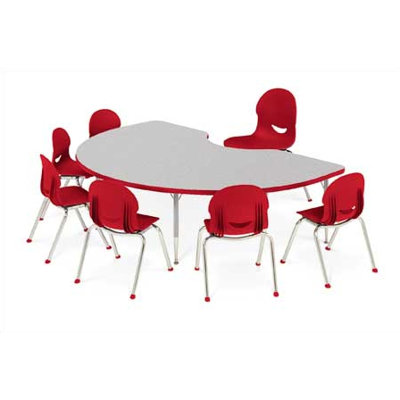 Virco 4000 Series Trapezoidal Activity Table with Short Legs (30" x 60")