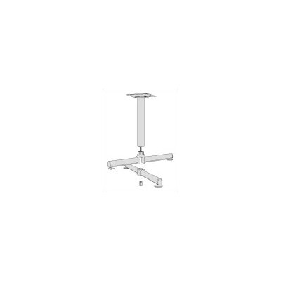 Virco Lunada 33" X-Shaped Steel/Aluminum Base