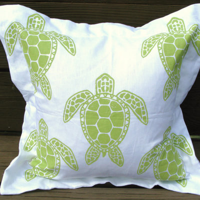 Lowcountry Linens Sea Turtle Pillow
