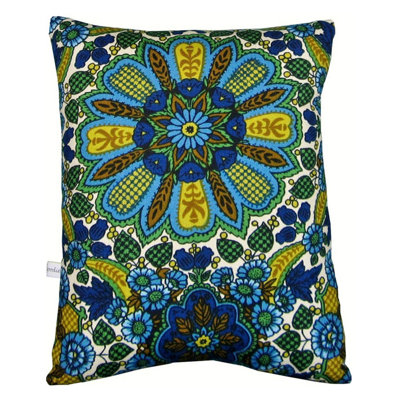 Artgoodies Sailboat Block Print Squillow Accent Pillow