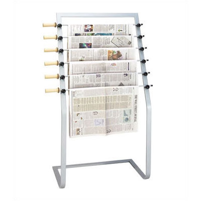 Peter Pepper Seven Rod Aluminum Newspaper Hanger