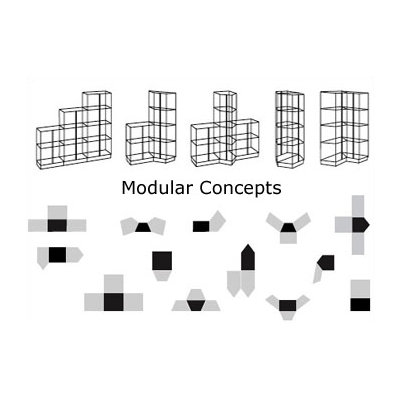 Peter Pepper CrystalMint&reg; Large Rectangle Modular Display Case and Lighting Set Kit