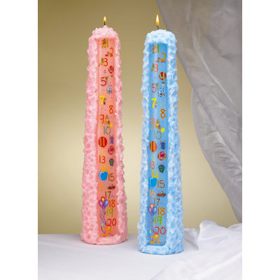 Biedermann and Sons Birthday Pillar Candle