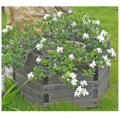 Elegant Home Fashions Hexagon Garden Barrel Planter