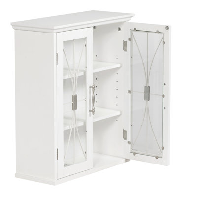 Elegant Home Fashions Mason Wall Cabinet with Two Doors