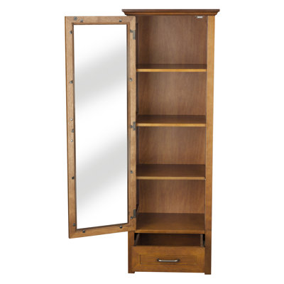 Elegant Home Fashions Avery Linen Cabinet with 1 Door and 1 Bottom Drawer