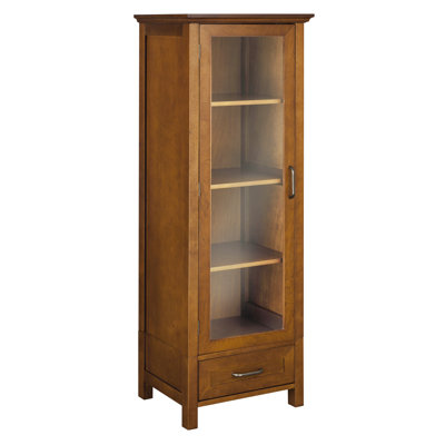 Elegant Home Fashions Avery Linen Cabinet with 1 Door and 1 Bottom Drawer