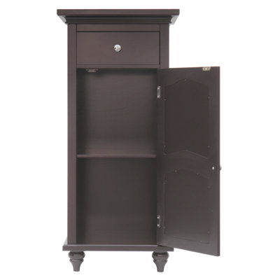 Elegant Home Fashions Versailles Floor Cabinet with 1 Door and 1 Drawer