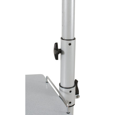 Balt Lumina 25" Flat Panel Stand in Brushed Metal