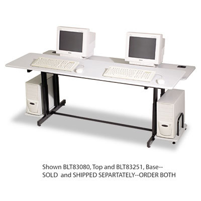 Balt Split-Level Computer Training Table, 72 x 36, Steel Base (Box One)