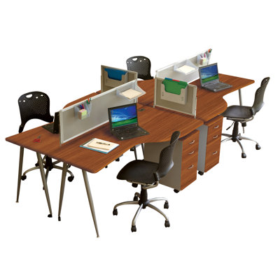 Balt IFlex L-Shape Writing Desk Office Suite