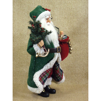 Karen Didion Originals Crakewood Tartan Santa Claus Figurine