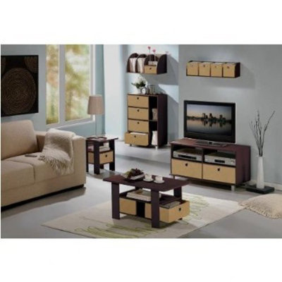 Furinno Espresso Living Set Coffee Table