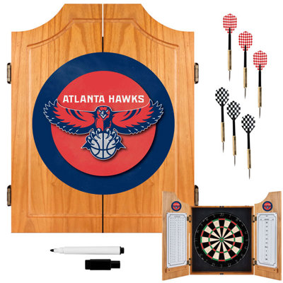 Trademark Global NBA Wood Dart Cabinet Set