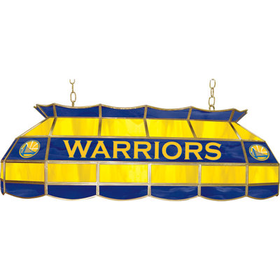 Trademark Global NBA 3 Light Tiffany Style Lamp