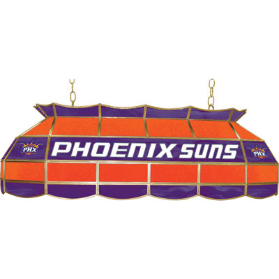 Trademark Global NBA 3 Light Tiffany Style Lamp