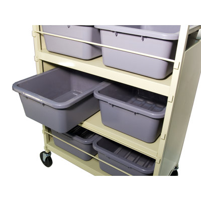 Buhl Metal Frame Bin Cart