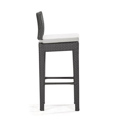 dCOR design Railay Outdoor Pub Table Set in Dark Brown