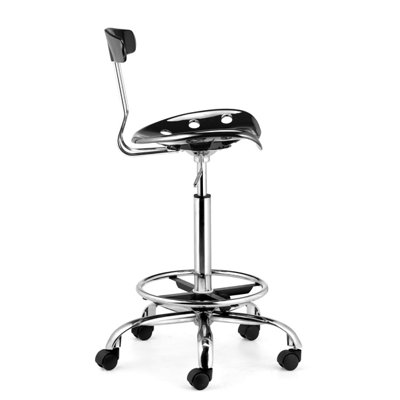 dCOR design Mid-Back Height Adjustable Drafters Office Chair