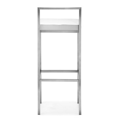 dCOR design Industry Barstool in White