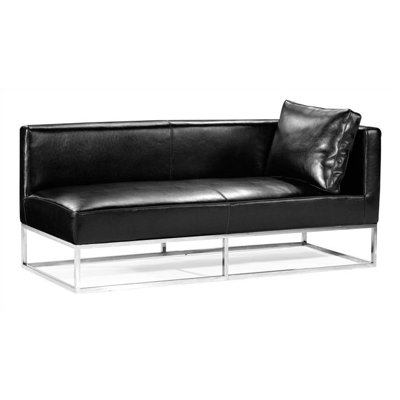 dCOR design Atom Right Facing Bi-cast Leather Bench