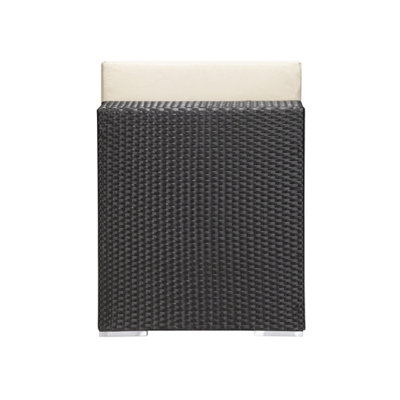 dCOR design Cartagena Outdoor Armless Deep Seating Chair in Chocolate