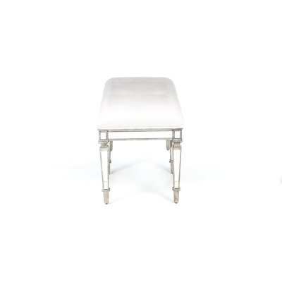 Butler Masterpiece Tufted Cotton Wooden Entryway Bench