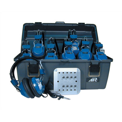 Hamilton Electronics MPC Deluxe Listening Center with Carry Case and 8 MPC-2900PC Headphones
