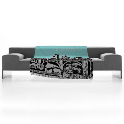 DENY Designs Bird Ave Minneapolis Fleece Throw Blanket
